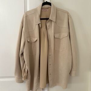 Philosophy Tan Shirt Jacket